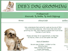 Tablet Screenshot of debsdoggroominglv.com